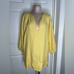 Reformation Yellow Shift Dress Sz M